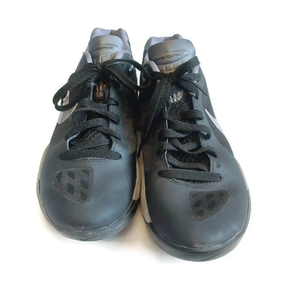 Nike Womens Size 9 Zoom Volley Hyperspike Volleyball Shoes Black Metallic Silver